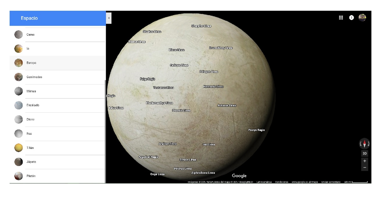 Ahora puede explorar lunas y planetas con Google Maps