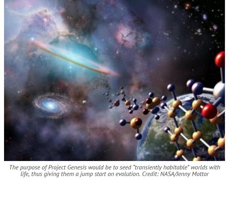 El Proyecto Génesis busca sembrar vida en planetas distantes