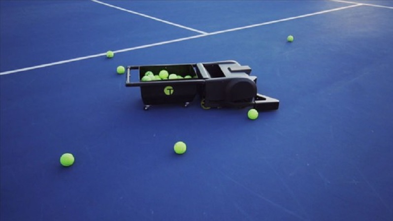 El robot recogebolas para las canchas de tenis