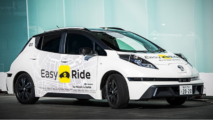 Servicio de taxis autónomos de Nissan se lanza en Japón