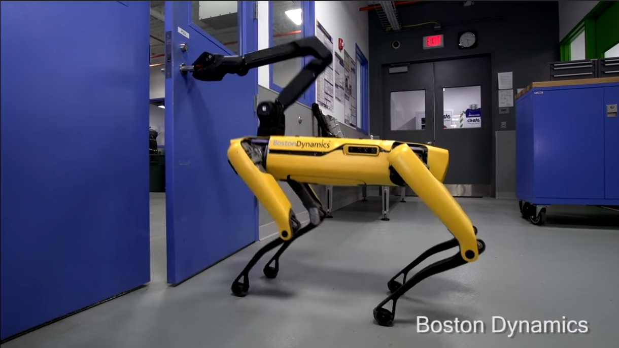 Boston Dynamics revela su robot que puede abrir puertas y escapar