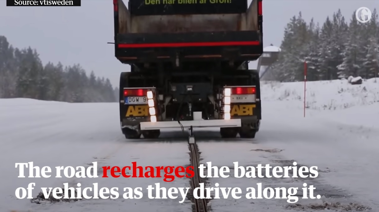 La primera carretera electrificada del mundo para recargar vehículos se abre en Suecia