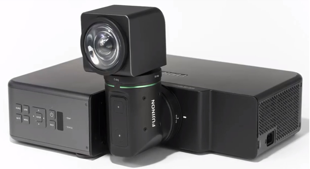 Fujifilm presenta un proyector de imagen multidireccional, gracias a lentes giratorias