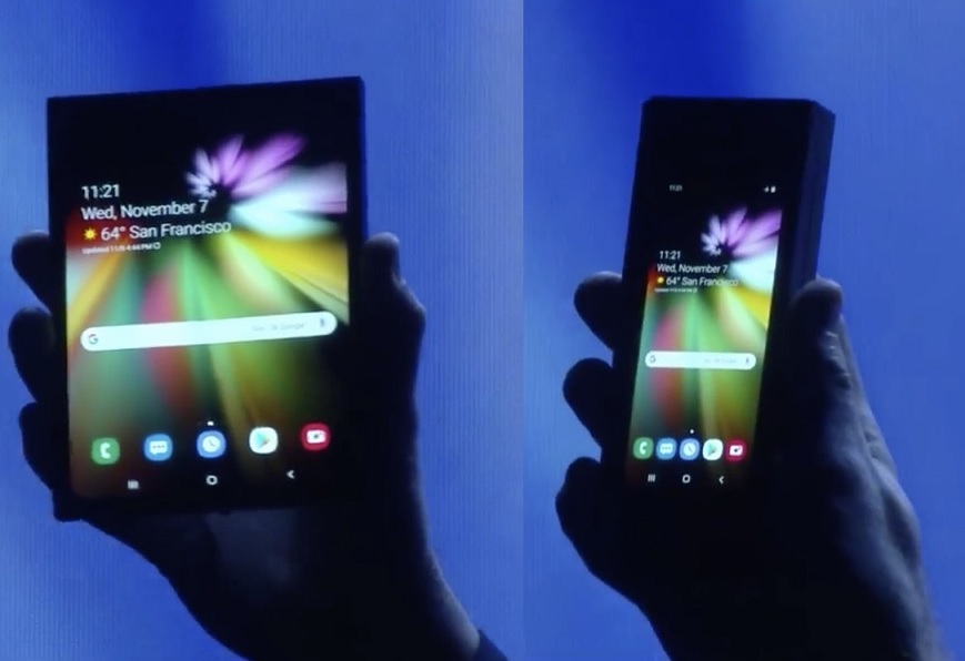 Samsung presenta su primer teléfono plegable