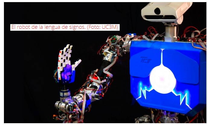 ROBOT HUMANOIDE CAPAZ DE HABLAR EN LENGUA DE SIGNOS