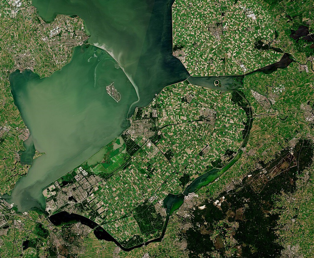 Flevopolder, la isla artificial más grande del mundo: de casi 1.000 km2