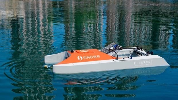 Dron acuático capaz de recoger una tonelada de plástico diario