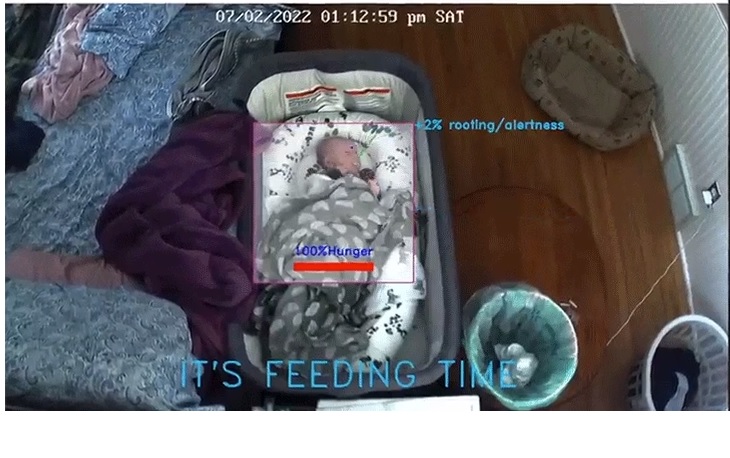 Padre crea una cámara web inteligente que detecta cuando su bebé tiene hambre