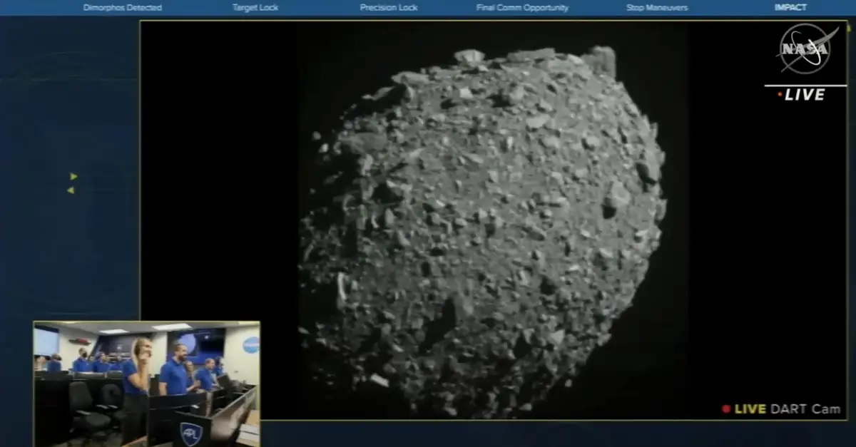 La misión DART ha conseguido impactar con éxito contra asteroide