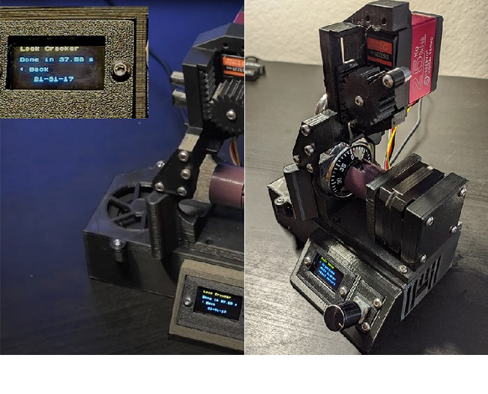 Robot capaz de decodificar cerraduras de combinación en menos de un minuto