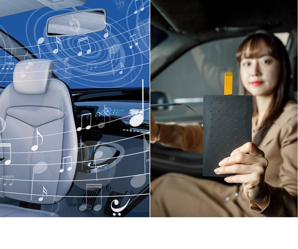 LG presenta altavoz invisible para automóviles
