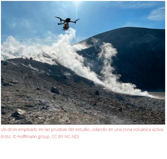 Drones para vigilar volcanes