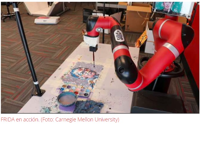 Robot capaz de pintar cuadros gracias a la inteligencia artificial