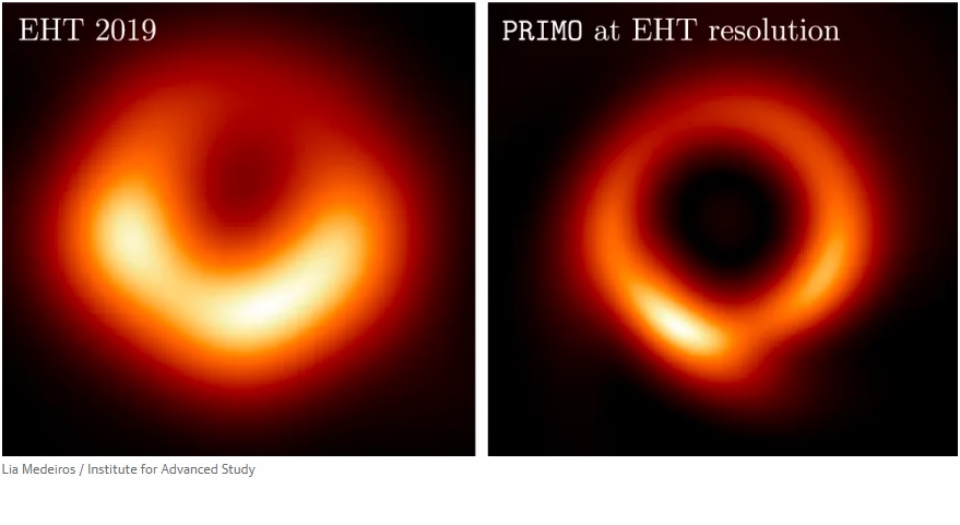 Utilizan inteligencia artificial para mejorar la primera foto de un agujero negro