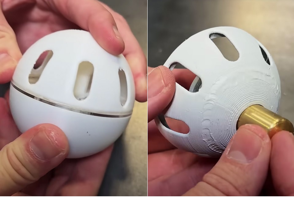 Crean pelota impresa en 3D que es casi imposible de golpear