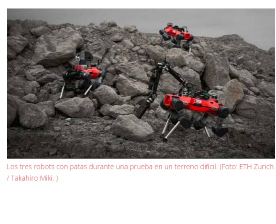 El equipo perfecto de robots para actividades lunares