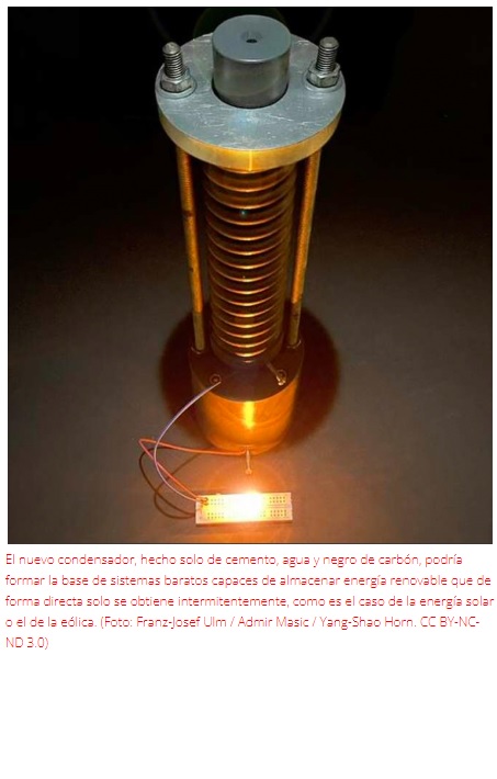 Crean supercondensador barato hecho de materiales comunes