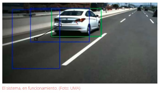 Sistema para auto que detecta la velocidad de vehículos circulando en la misma vía