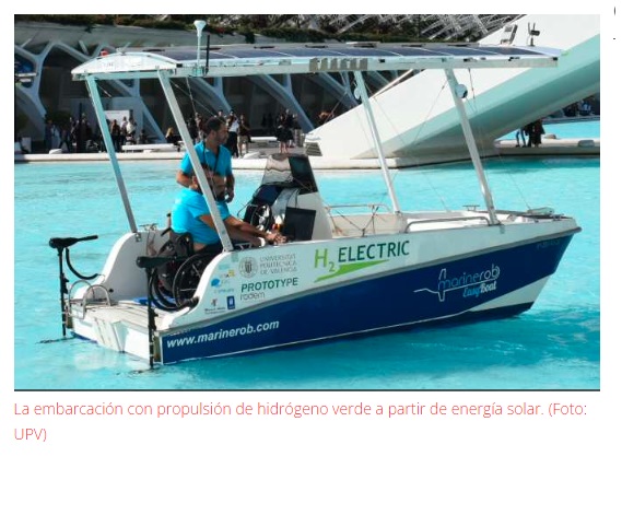 Desarrollan embarcación con propulsión solar y de hidrógeno verde
