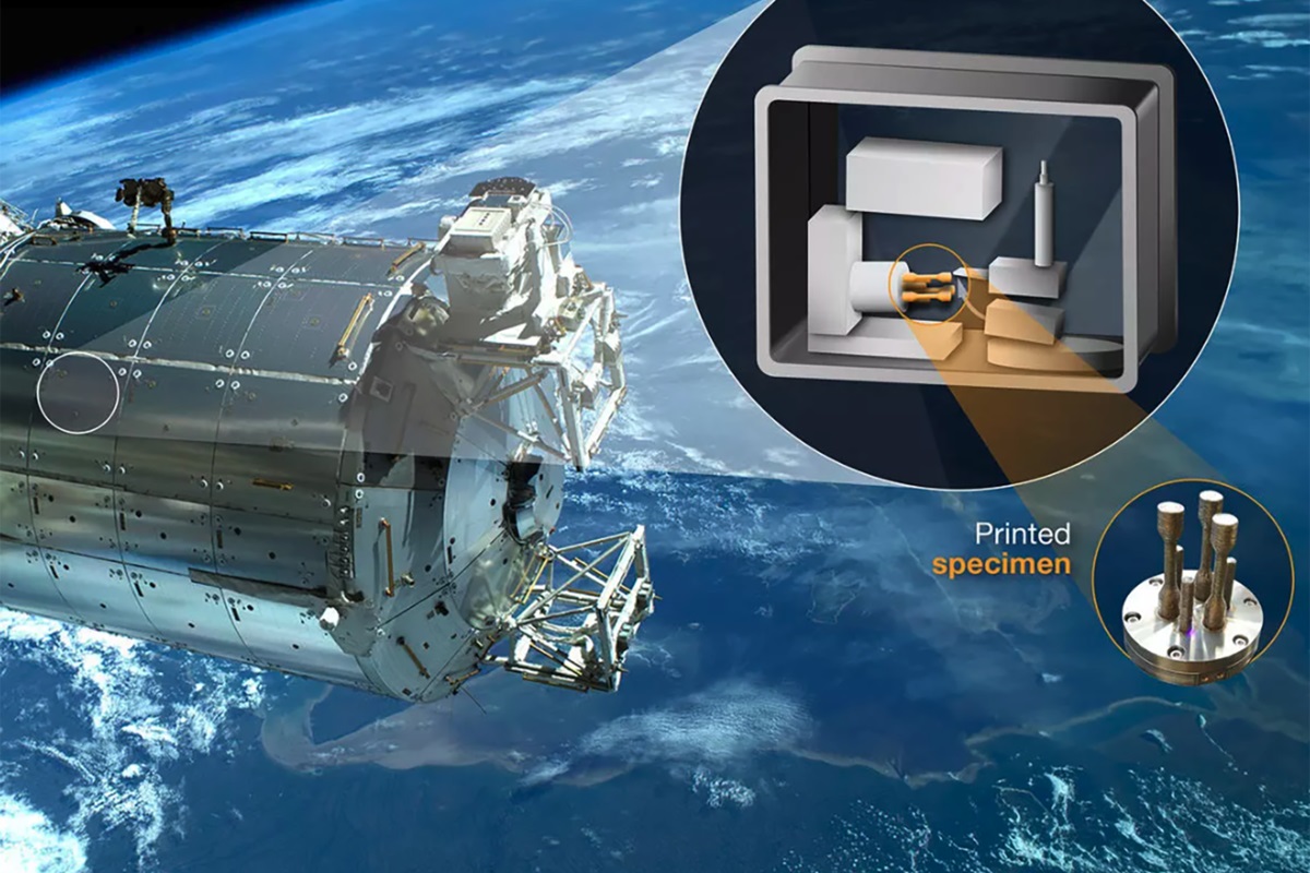 Astronautas de la Estación Espacial Internacional imprimirán en 3D con metal