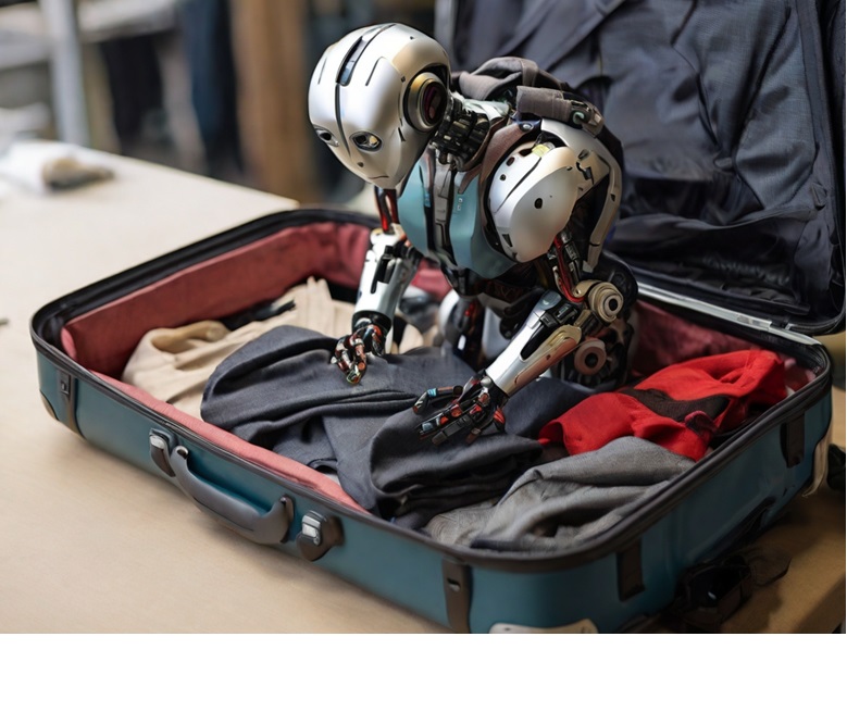 Robots aprenden la mejor forma de hacer una maleta gracias a la inteligencia artificial