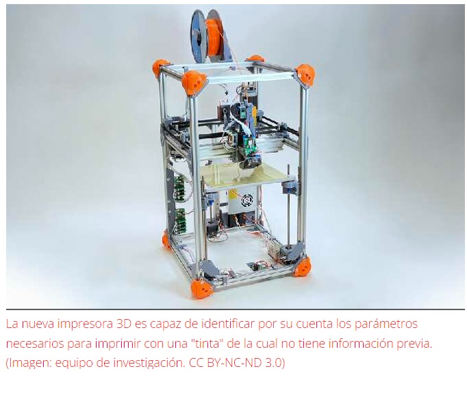 Impresora 3D deduce por sí sola cómo imprimir usando un material desconocido