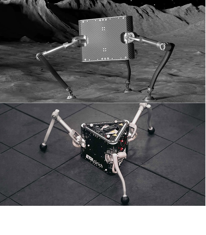 Robot de tres patas para explorar asteroides