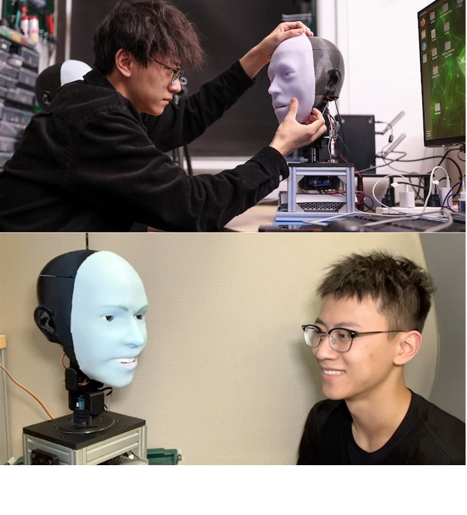Desarrollan una cara de robot que puede anticipar y replicar su sonrisa