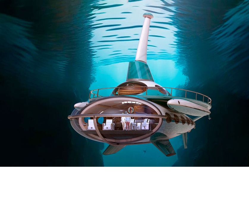 Deep Sea Dreamer, yate y submarino en una sola embarcación