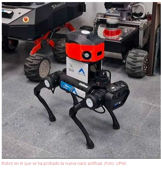 Nariz artificial para robots