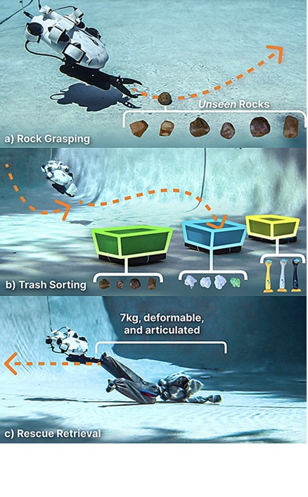 Robot submarino completa de forma autónoma tareas básicas de manipulación de objetos